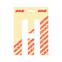PLAKLETTER NOBEL 120 MM WIT H