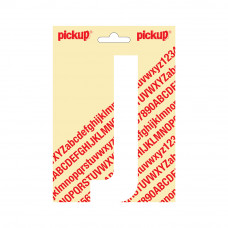 PLAKLETTER NOBEL 150 MM WIT J
