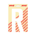PLAKLETTER NOBEL 150 MM WIT R