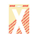 PLAKLETTER NOBEL 150 MM WIT X