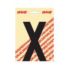 PLAKLETTER NOBEL 120 MM ZWART X