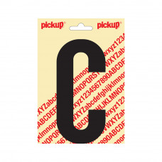 PLAKLETTER NOBEL 150 MM ZWART C