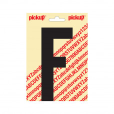 PLAKLETTER NOBEL 150 MM ZWART F