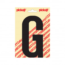 PLAKLETTER NOBEL 150 MM ZWART G