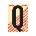 PLAKLETTER NOBEL 150 MM ZWART Q