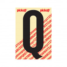 PLAKLETTER NOBEL 150 MM ZWART Q