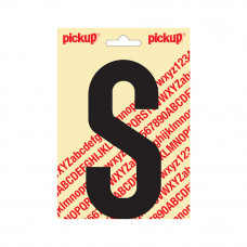 PLAKLETTER NOBEL 150 MM ZWART S