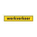 BORD WERKVERKEER INCL. ZUIGNAPJES 80X400 MM REFLECTIEKLASSE I MET BOORGATEN