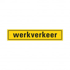 BORD WERKVERKEER INCL. ZUIGNAPJES 80X400 MM REFLECTIEKLASSE I MET BOORGATEN