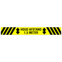 VLOERSTICKER HOUD AFSTAND (Z/G) 100X800 MM GELAMINEERD