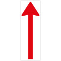 VLOERSTICKER RICHTINGSPIJL (W/R) 300X100 MM GELAMINEERD