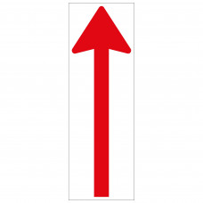 VLOERSTICKER RICHTINGSPIJL (W/R) 300X100 MM GELAMINEERD