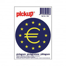 STICKER EUROTEKEN ROND 100X100 MM