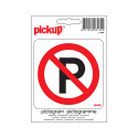 STICKER VERBODEN TE PARKEREN 100X100 MM
