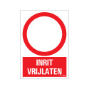 BORD INRIT VRIJLATEN 230X330 MM
