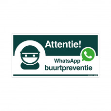 BORD WHATSAPP BUURTPREVENTIE 150X300 MM