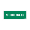 BORD NOODUITGANG 330X120 MM
