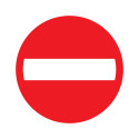 BORD VERBODEN TOEGANG 180 MM ROND