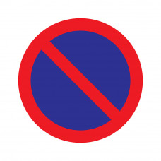 BORD PARKEERVERBOD 300 MM ROND