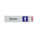 BORD ALULOOK HEREN 165X44 MM ZELFKLEVEND