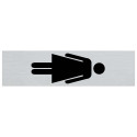 BORD ALULOOK DAMES SYMBOOL STAAND 165X44 MM ZELFKLEVEND