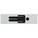 BORD ALULOOK HEREN SYMBOOL STAAND 165X44 MM ZELFKLEVEND