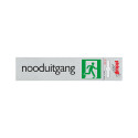 BORD ALULOOK NOODUITGANG 165X44 MM ZELFKLEVEND