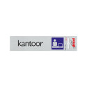BORD ALULOOK KANTOOR 165X44 MM ZELFKLEVEND