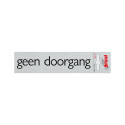 BORD ALULOOK GEEN DOORGANG 165X44 MM ZELFKLEVEND