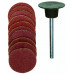 SCHUURSCHOTEL Ø 18 MM + 10 SCHUURSCHIJVEN (ELK 5 ST. K 120 + K 150)
