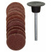 SCHUURSCHOTEL Ø 18 MM + 10 SCHUURSCHIJVEN (ELK 5 ST. K 120 + K 150)