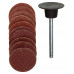 SCHUURSCHOTEL Ø 18 MM + 10 SCHUURSCHIJVEN (ELK 5 ST. K 120 + K 150)