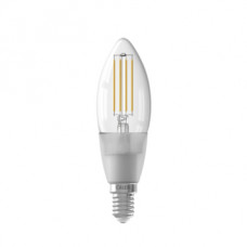 CALEX SMART KAARS B35 HELDER STRAIGHT FILAMENT 220-240V 4.9W 470LM 1800-3000K E14 DIMBAAR MET APP