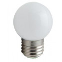LED KOGELLAMP E27 MELKWIT WARM WIT 1W