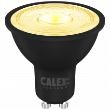 CALEX LED GU10 2700K 400LM FULL BLACK PLASTIC DIMMABLE CALEX LED GU10 2700K 400LM FULL BLACK PLASTIC DIMMABLE