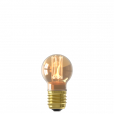 CALEX LED GLASFIBER P45 GOUD SMD 220-240V 2.3W 65LM 1800K E27 DIMBAAR MET LED DIMMER CALEX LED GLASFIBER P45 GOUD SMD 220-240V 2.3W 65LM 1800K E27 DIMBAAR MET LED DIMMER