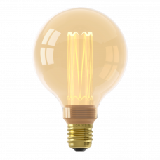 CALEX LED GLASSFIBER GLOBE LAMP 3,5W 120LM E27, GOUD CALEX LED GLASSFIBER GLOBE LAMP 3,5W 120LM E27, GOUD