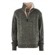 TERRAX GEBREIDE NOORSE VEST 60451 GROEN / GRIJS