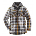 TERRAX THERMOHEMD MET FLEECE KRAAG 0142-6310 DONKERGRIJS/ZWART
