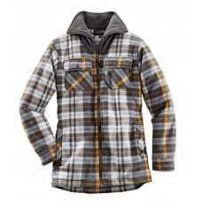 TERRAX THERMOHEMD MET FLEECE KRAAG 0142-6310 DONKERGRIJS/ZWART