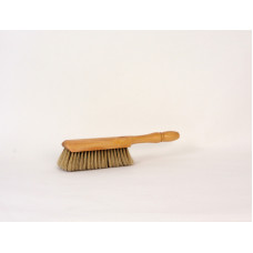 HANDSTOFFER GRIJS/WIT CHIN.HAAR BLANK GELAKT 32CM. HANDSTOFFER GRIJS/WIT CHIN.HAAR BLANK GELAKT 32CM.