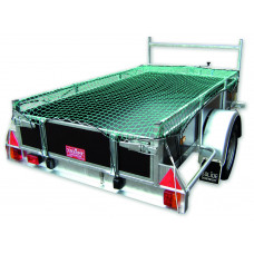 KONVOX AANHANGWNET MET HOEKLUS EN ELASTIEK 1,5X2M GROEN