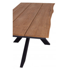 3.TEAK TAFEL GRANVILLE BOOMKANT VORM 200X100 CM