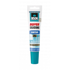 BISON SUPER SILICONE SANITAIR TRANSPARANT HANG/STATUBE 150 ML NL/FR