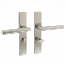 DEURKRUK HOEK 90&deg; OP GEVEERD RECHTHOEKIG SCHILD 219X40X9MM WC63/8MM RE