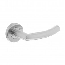 DEURKRUK HALF ROND/90&deg; BASIC OP ROZET VERDEKT ø53X9MM RVS