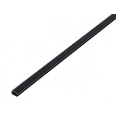 KADERPROF. PVC, ZWART 7X4X0,5/1M