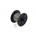 KLK.0112-B / KLOKKETTING 1,3MM STAAL VERNIKKELD ROL 25 MTR KLK.0112-B / KLOKKETTING 1,3MM STAAL VERNIKKELD ROL 25 MTR