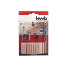 HOUTENDUVEL MET BOOR 8 MM IN SET