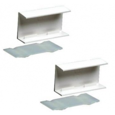 2 STUKS KOPPELSTUK RECHT P25 WIT